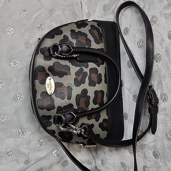 Handbags - Coach NWOT Mini Cora Ocelot Leopard Satchel (msrp $279)